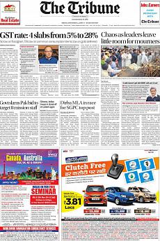 The Tribune Delhi - November 4th 2016