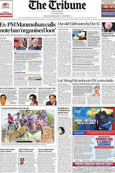 The Tribune Delhi - November 25th 2016