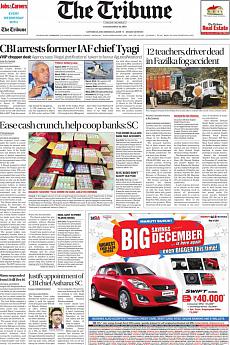 The Tribune Delhi - December 10th 2016