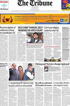 The Tribune Delhi - January 3rd 2017
