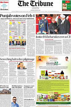 The Tribune Delhi - January 5th 2017