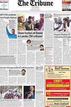 The Tribune Delhi - January 12th 2017