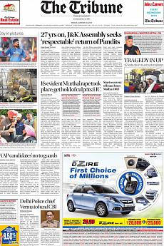 The Tribune Delhi - January 20th 2017