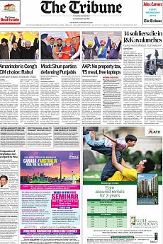 The Tribune Delhi - January 28th 2017