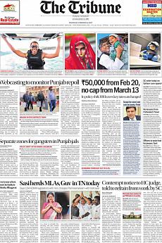 The Tribune Delhi - February 9th 2017