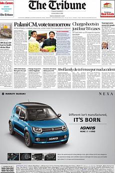 The Tribune Delhi - February 17th 2017