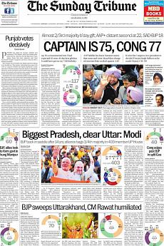 The Tribune Delhi - March 12th 2017