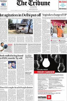The Tribune Delhi - March 20th 2017