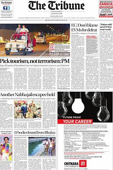 The Tribune Delhi - April 3rd 2017