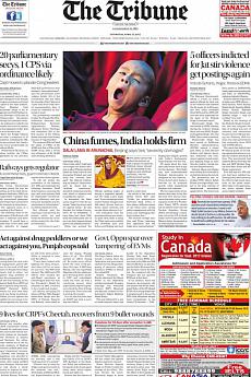 The Tribune Delhi - April 6th 2017