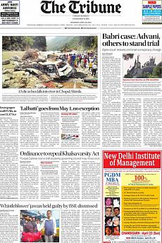 The Tribune Delhi - April 20th 2017