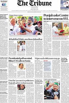 The Tribune Delhi - April 21st 2017