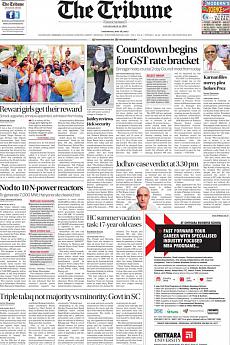 The Tribune Delhi - May 18th 2017