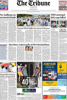 The Tribune Delhi - June 17th 2017