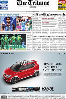 The Tribune Delhi - June 19th 2017