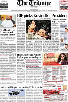 The Tribune Delhi - June 20th 2017