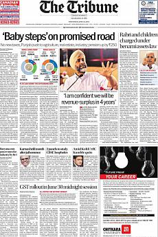 The Tribune Delhi - June 21st 2017