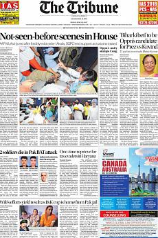 The Tribune Delhi - June 23rd 2017