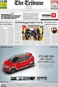 The Tribune Delhi - June 27th 2017