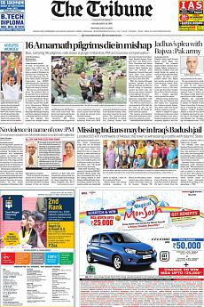 The Tribune Delhi - July 17th 2017