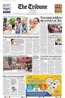 The Tribune Delhi - July 19th 2017