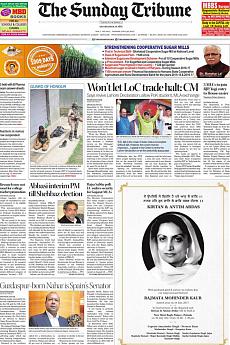 The Tribune Delhi - July 30th 2017