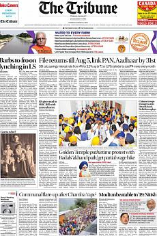 The Tribune Delhi - August 1st 2017
