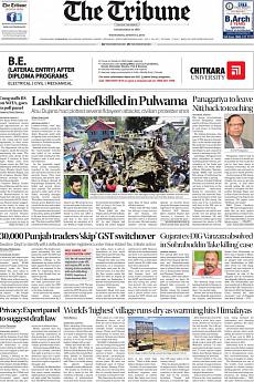 The Tribune Delhi - August 2nd 2017