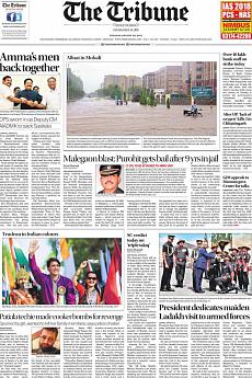 The Tribune Delhi - August 22nd 2017