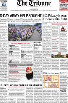 The Tribune Delhi - August 25th 2017