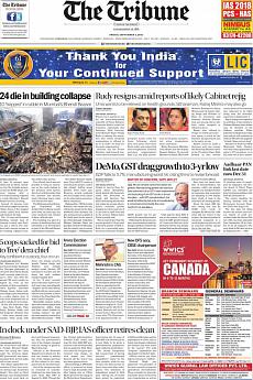 The Tribune Delhi - September 1st 2017