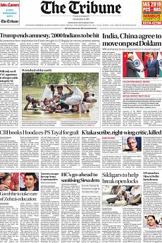 The Tribune Delhi - September 6th 2017