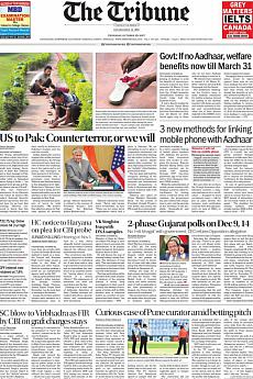 The Tribune Delhi - October 26th 2017