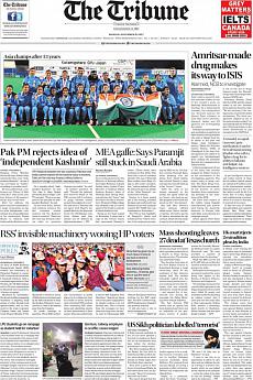 The Tribune Delhi - November 6th 2017