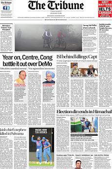 The Tribune Delhi - November 8th 2017