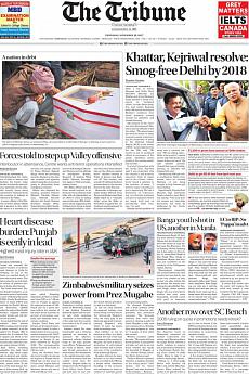 The Tribune Delhi - November 16th 2017