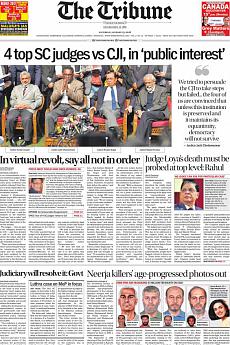 The Tribune Delhi - January 13th 2018