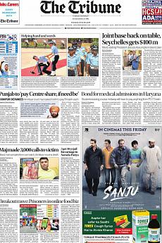The Tribune Delhi - June 26th 2018
