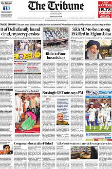 The Tribune Delhi - July 2nd 2018