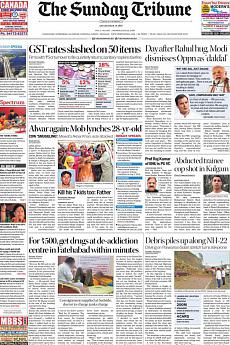 The Tribune Delhi - July 22nd 2018