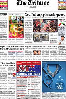 The Tribune Delhi - July 27th 2018