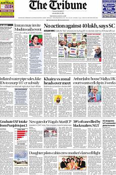 The Tribune Delhi - August 1st 2018