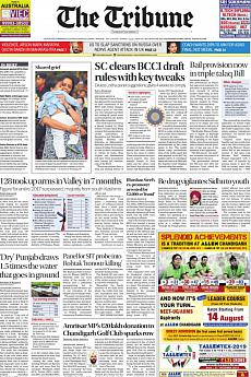 The Tribune Delhi - August 10th 2018