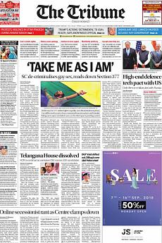 The Tribune Delhi - September 7th 2018