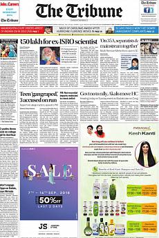 The Tribune Delhi - September 15th 2018