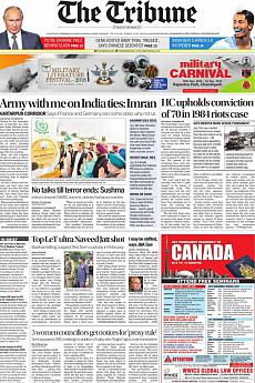 The Tribune Delhi - November 29th 2018