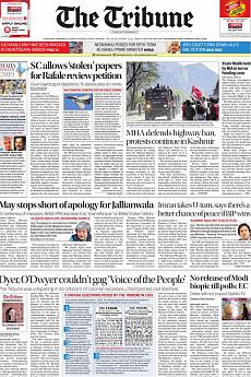 The Tribune Delhi - April 11th 2019