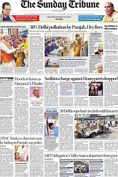 The Tribune Delhi - November 3rd 2019