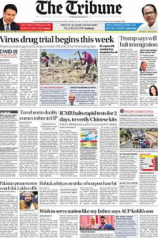The Tribune Delhi - April 22nd 2020