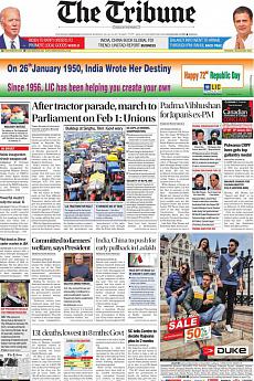The Tribune Delhi - January 26th 2021
